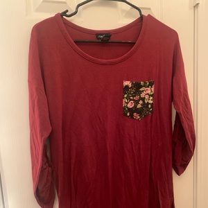Maroon shirt